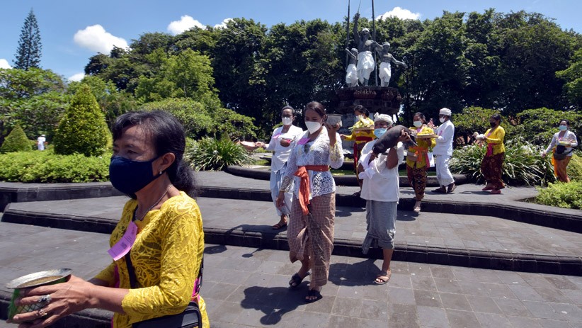 Suasana Khidmat Upacara Tawur Agung Kesanga Jelang Hari Raya Nyepi di Bali - Bagian 2