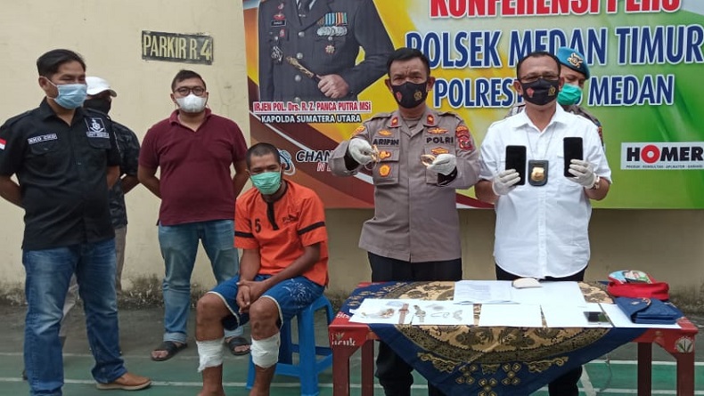 Pencuri 150 Gram Emas dan Uang Ringgit Malaysia di Medan Ditembak Polisi