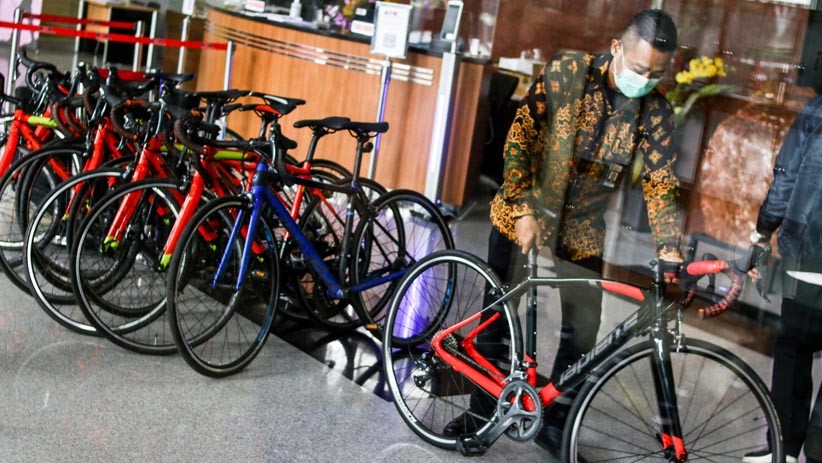 Penampakan 13 Sepeda Merek Lapierre Disita KPK terkait Kasus Korupsi Benih Lobster - Bagian 1