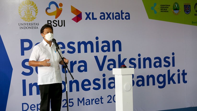 XL Axiata Gandeng UI dan RSUI Gelar Sentra Vaksinasi Drive Thru Pertama di Depok - Bagian 4