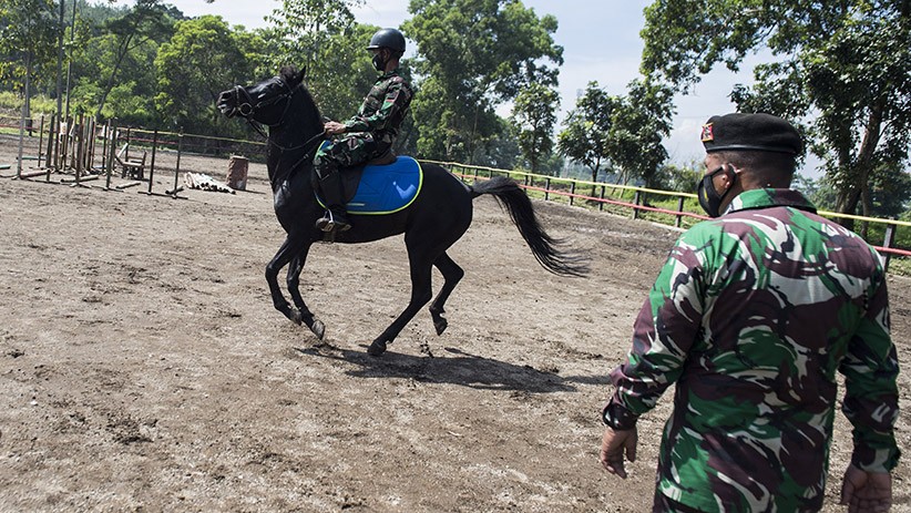 Begini Prajurit Kavaleri TNI AD Latihan Berkuda  - Bagian 1