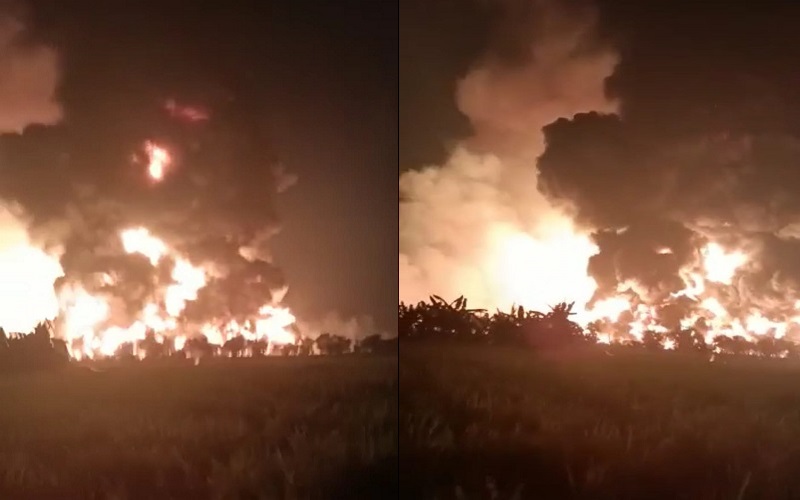 Polda Jabar Selidiki Penyebab Kilang Pertamina Balongan Meledak dan Terbakar