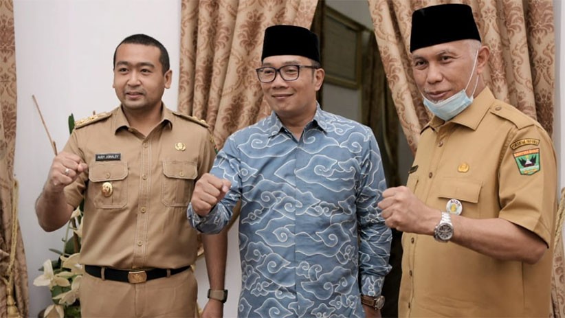 Temui Gubernur Sumbar Mahyeldi di Padang, Ridwan Kamil Bahas Potensi Kerja Sama