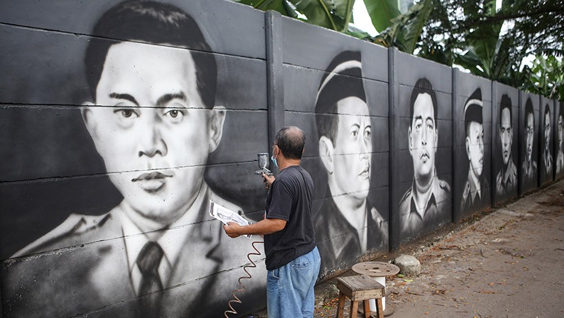 Deretan Wajah Pahlawan Nasional Hiasi Tembok di Cipondoh - Bagian 1