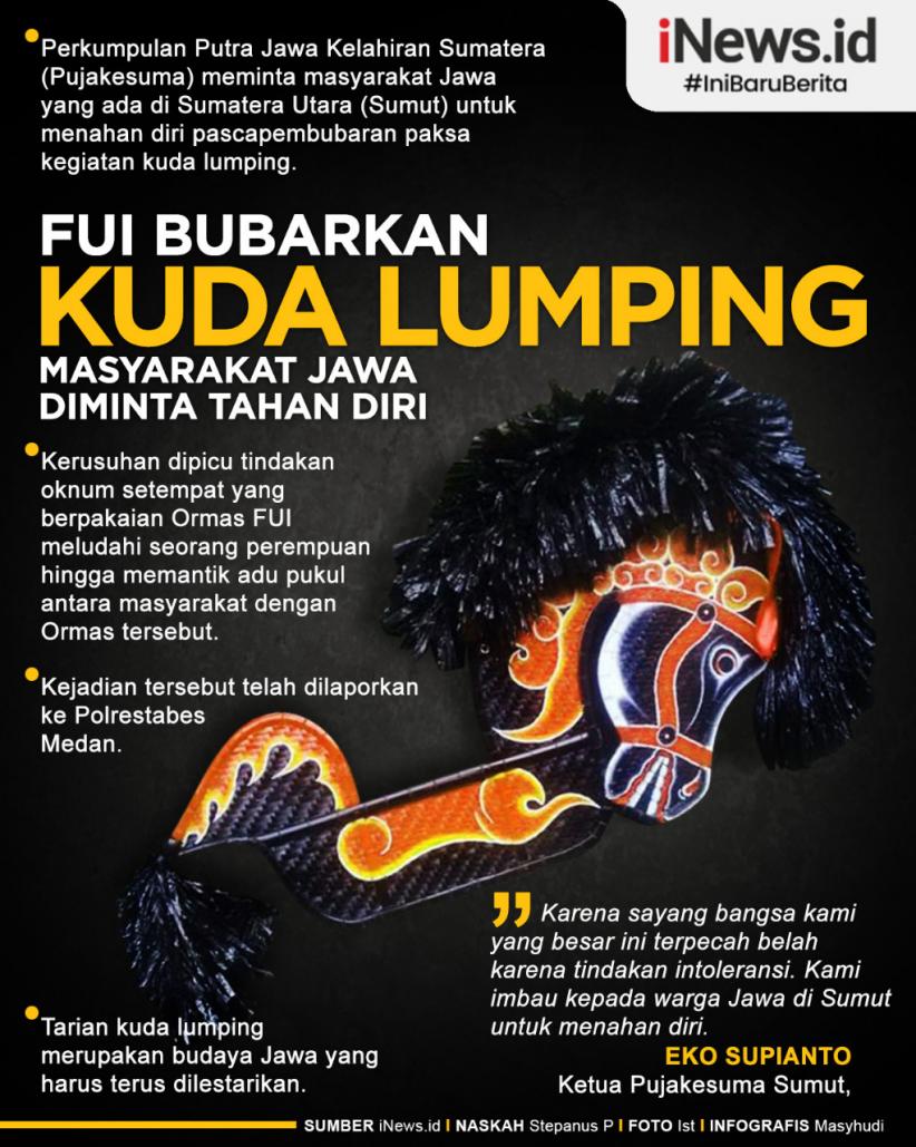 Infografis FUI Bubarkan Kuda Lumping, Masyarakat Jawa Diminta Menahan Diri