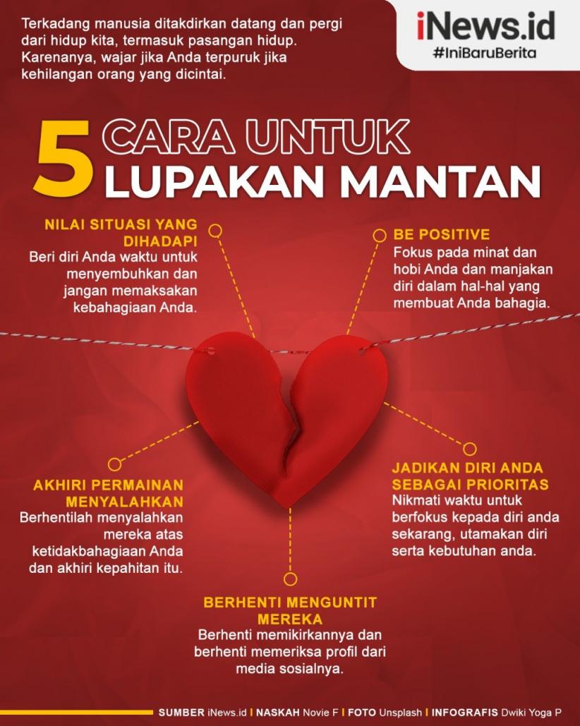 Infografis 5 Cara Lupakan Mantan dan Lanjutkan Hidup