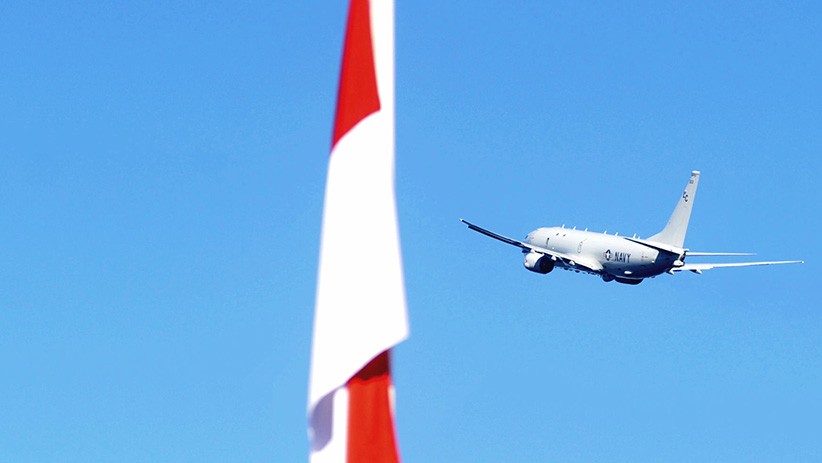 Penampakan Pesawat P-8 Poseidon US NAVY Bantu Cari KRI Nanggala 402 - Bagian 3