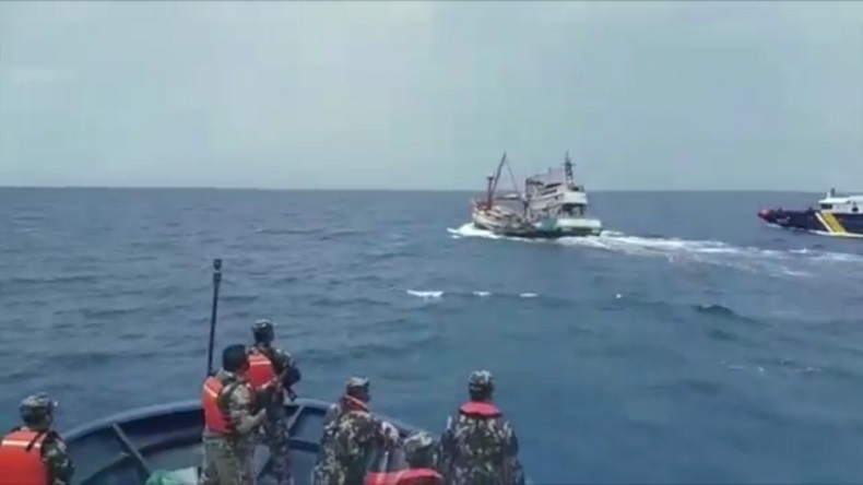 KKP Berhasil Tangkap Kapal Pencuri Ikan di Laut Natuna Utara