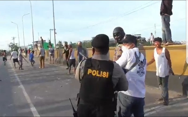 Tawuran Remaja Medan Labuhan-Belawan Kembali Pecah, Kapolsek Terluka Dilempar Batu