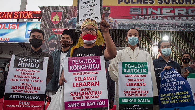 Aksi Damai Pemuda Lintas Agama Jaga Toleransi Antarumat - Bagian 1