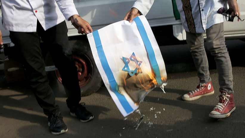 Aksi Bakar Bendera Israel di Kedubes AS - Bagian 1