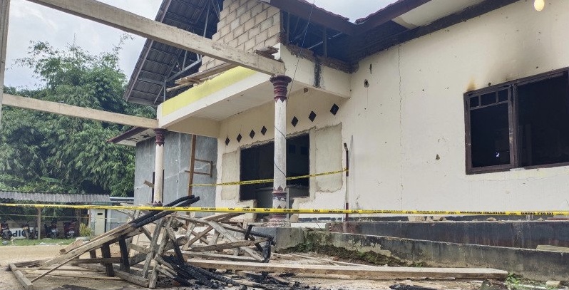Ini Identitas 10 Tersangka Pembakar dan Perusak Mapolsek Candipuro Lampung