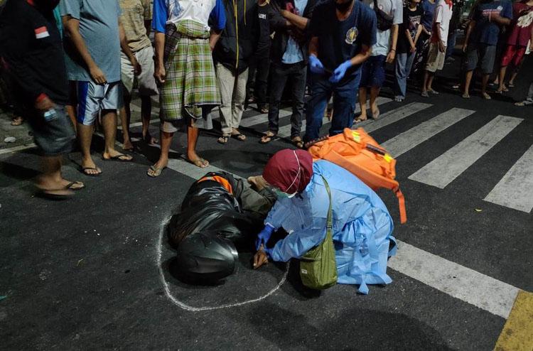 Pemotor Tewas Usai Tabrak Mobil di Simpang Empat Pancuran Gunungkidul