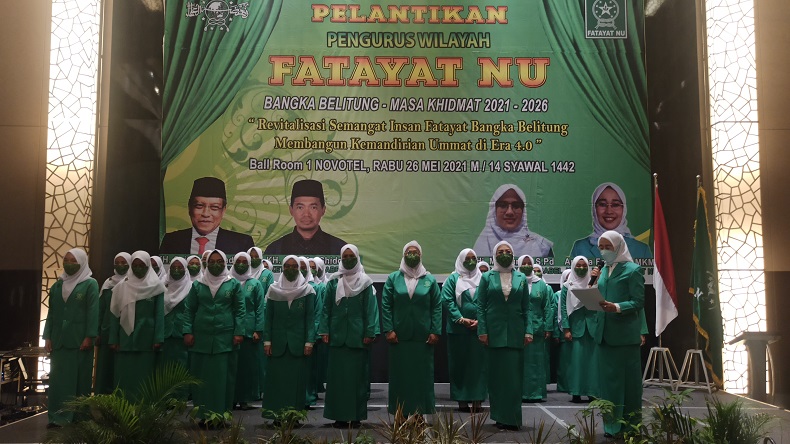 Ketua Umum Fatayat NU Anggia Ermarini Lantik Pengurus Wilayah Bangka Belitung