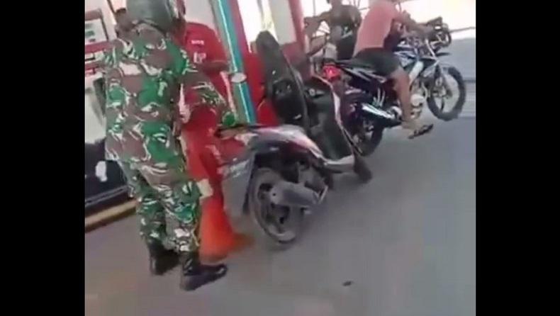   Viral Oknum TNI Tampar Petugas SPBU, Dandim: Pelaku Sudah Diamankan