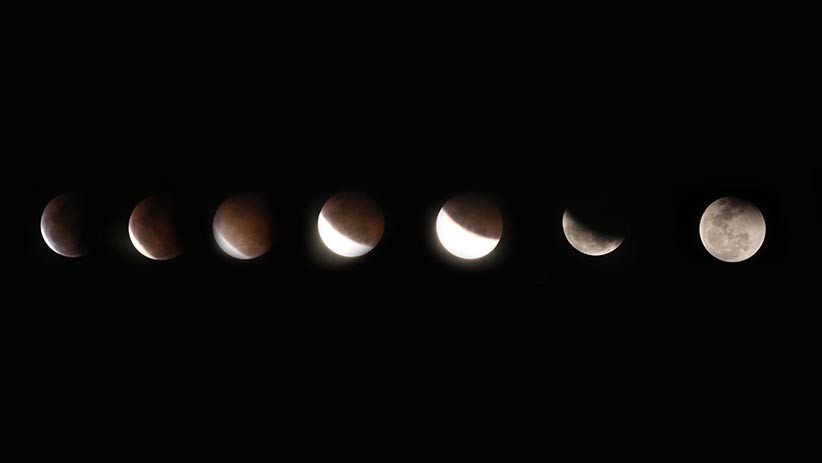 Melihat Proses Fenomena Gerhana Bulan Total di Langit Surabaya - Bagian 1
