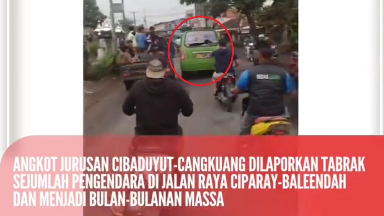 Angkot Ugal-ugalan di Baleendah Bandung, Tabrak 2 Pemotor, 1 Meninggal