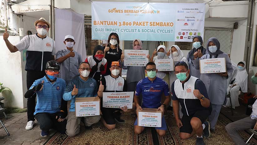 BliBli Serahkan 3.000 Sembako Melalui Program Gowes Berbagi Kebaikan - Bagian 1