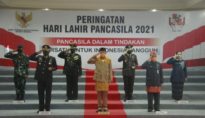 Wabup Belitung Jadikan Pandemi Covid-19 Momentum Perkuat Nilai-nilai Pancasila