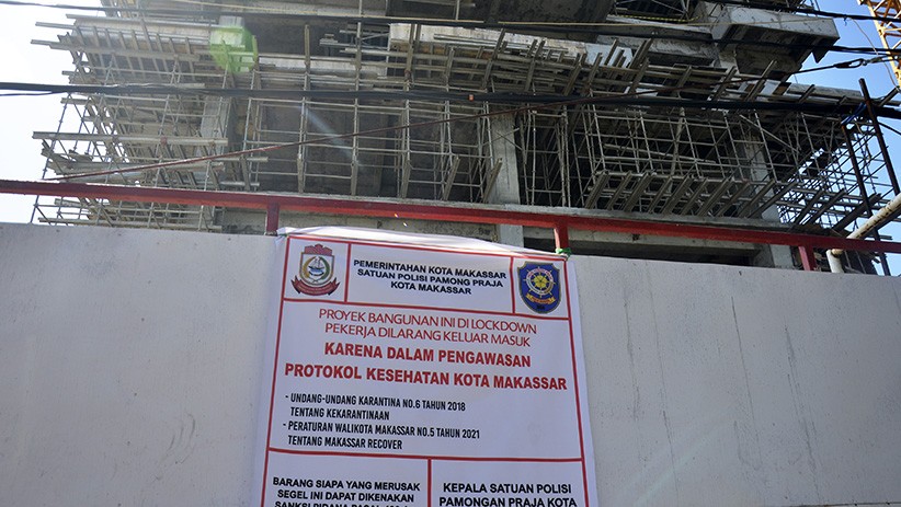 47 Pekerja Bangunan Positif Covid-19, Proyek Apartemen di Makassar Dihentikan - Bagian 1