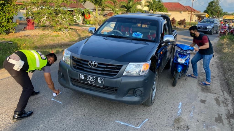 Pengendara Motor di Bangka Barat Tewas Diserempet Mobil