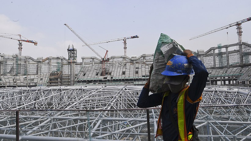 Proyek Jakarta International Stadium Memasuki Proses Pemasangan Rangka Atap - Bagian 2
