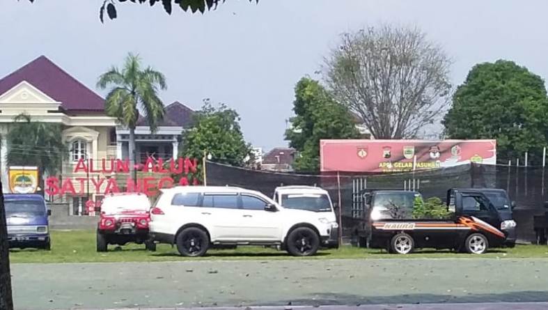 Alun-Alun Satya Negara Sukoharjo Ditutup saat Malam Tahun Baru 