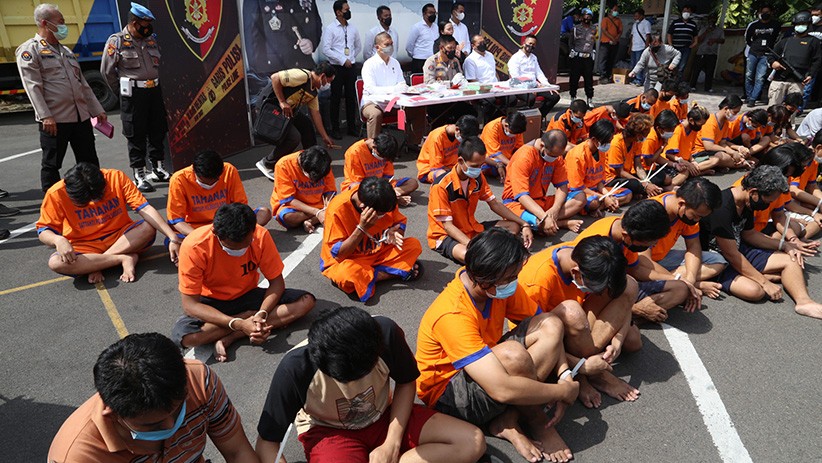 67 Preman Bikin Resah Masyarakat, Tertunduk saat Ditangkap Polisi - Bagian 1