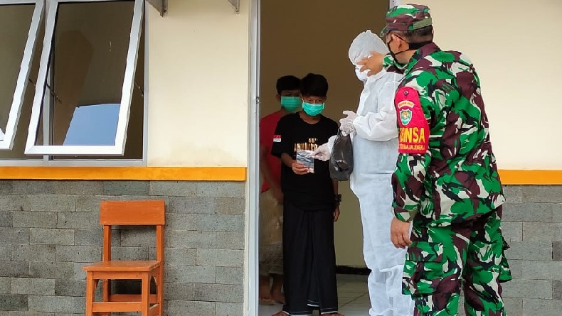 58 Warga Positif Covid-19 Diisolasi Dapat "Perbaikan Gizi" di SKB Majalengka