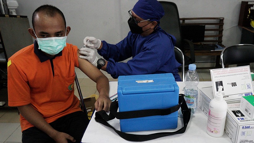 Ratusan Warga Binaan Rutan Yogyakarta Disuntik Vaksin Covid-19 AstraZeneca - Bagian 1