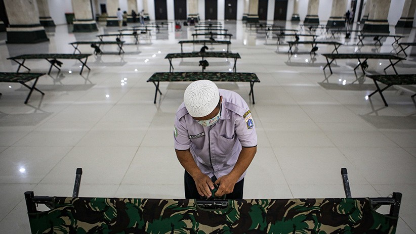 Masjid Raya KH Hasyim Asy'ari Dijadikan Tempat Isolasi Pasien OTG Covid-19 - Bagian 1