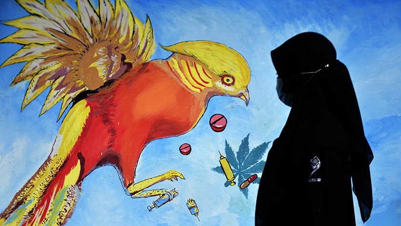 Mural Antinarkoba Buatan Mahasiswa Universitas Muhammadiyah - Bagian 1