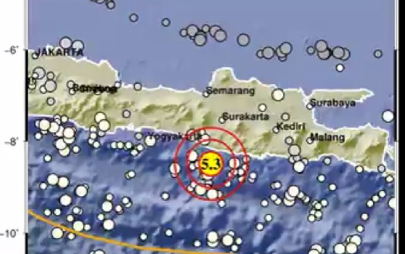 Gempa Gunungkidul M5,3 Tembus Trending Topic Twitter