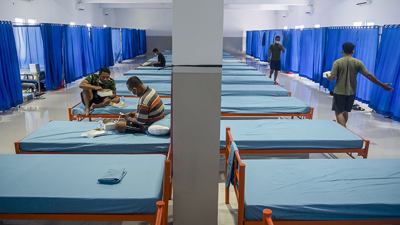 RS Darurat Pangkalan Marinir Tampung 500 Pasien Positif Covid-19 - Bagian 2