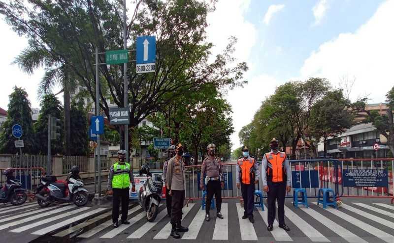 PPKM Darurat, Penutupan Jalan Slamet Riyadi Solo Diperpanjang hingga 20 Juli