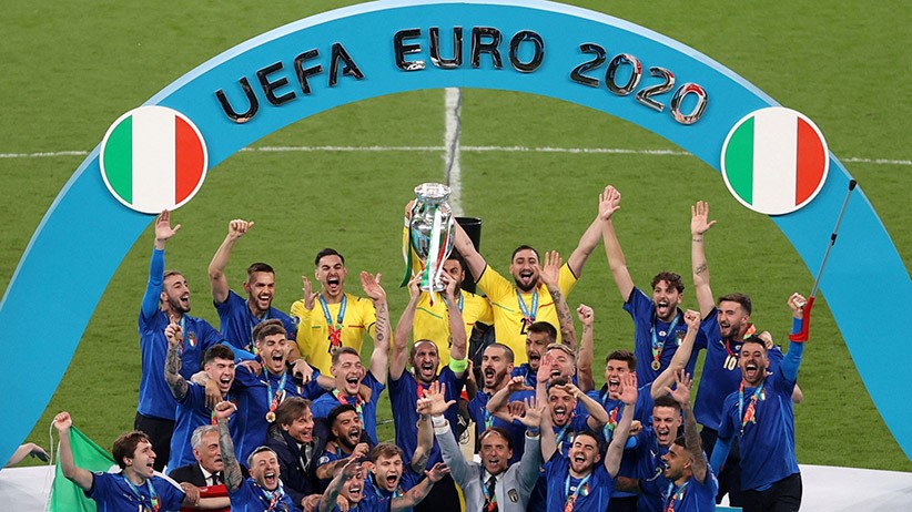 Foto-Foto Italia Juara Euro 2020 usai Menang Adu Penalti - Bagian 1