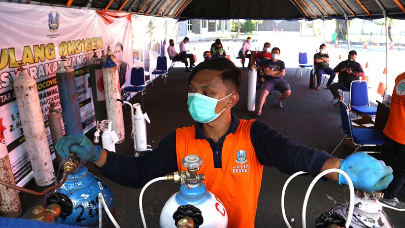 Isi Ulang Oksigen Gratis untuk Pasien Isoman di Surabaya  - Bagian 1