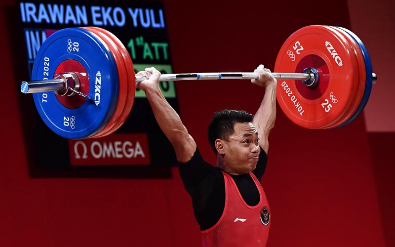  Catat Total Angkatan 302 Kg, Lifter Eko Yuli Irawan Persembahkan Medali Perak  - Bagian 1