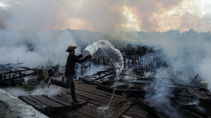29 Rumah dan Satu Sarang Burung Walet Hangus Terbakar di Palangkaraya - Bagian 1