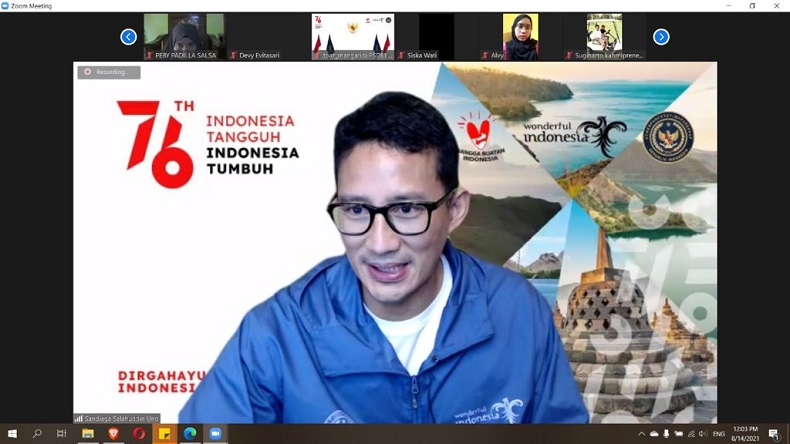 Menparekraf Sandiaga Uno Ajak Mahasiswa Aktif Pulihkan Ekonomi Indonesia
