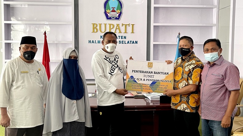 Halmahera Selatan Terima Bantuan 1000 Dosis Vaksin dan 1 Alat PCR