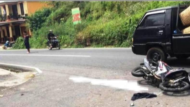 Truk dan Motor Tabrakan di Kopeng, 1 Tewas 3 Luka 