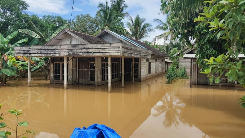 Banjir Landa Tanah Bumbu akibat Curah Hujan Tinggi, 127 KK Terdampak