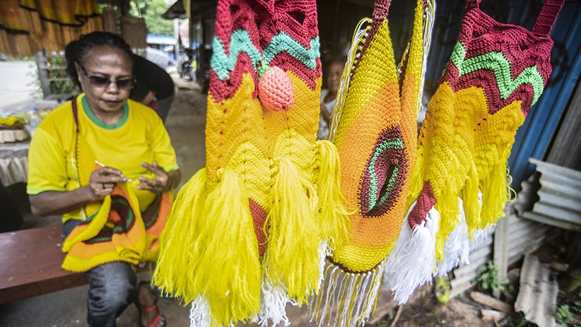 25.000 Noken Disiapkan untuk Suvenir PON Papua - Bagian 1