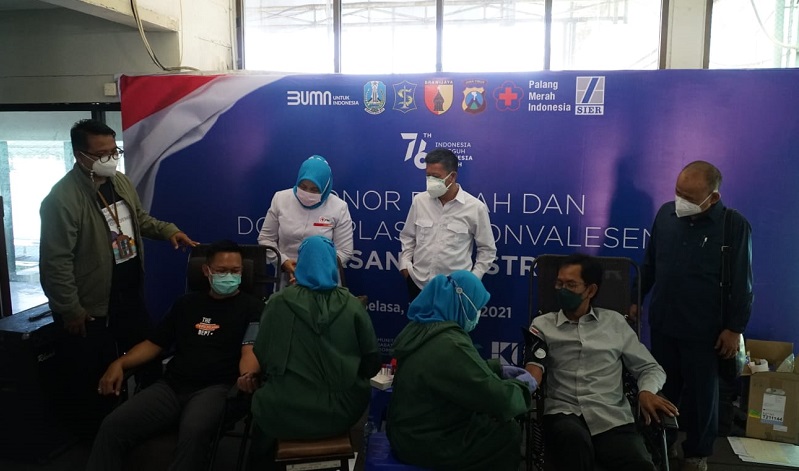 Tinjau Screening Donor Plasma di PT SIER, PMI Surabaya: Harus  Dioptimalkan