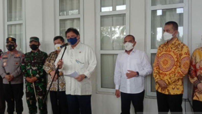 Menko Airlangga: Medan dan Madina Sudah PPKM Level 3