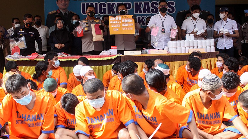 Operasi Tumpas Narkoba, 89 Tersangka Pengedar Ditangkap Polresta Sidoarjo - Bagian 2