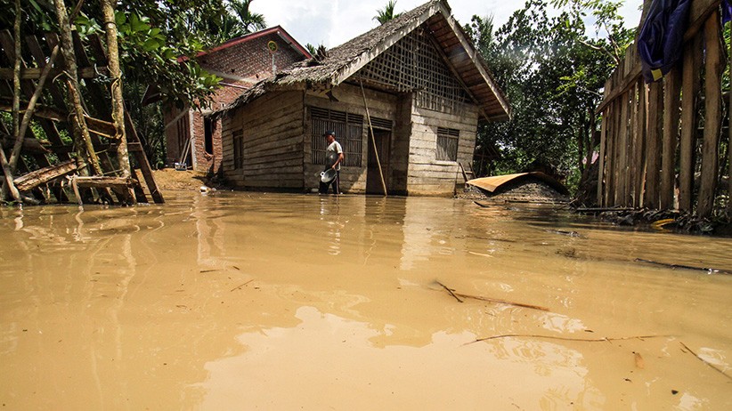 Banjir akibat Luapan Sungai di Aceh Utara, 5 Desa dan 30 Hektare Sawah Terendam - Bagian 2
