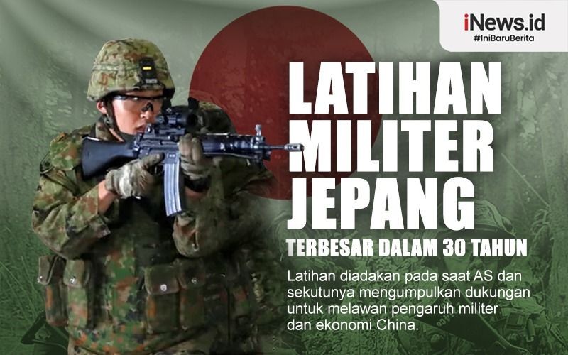 Infografis Pasukan Bela Diri Jepang Gelar Latihan Perang Besar-besaran