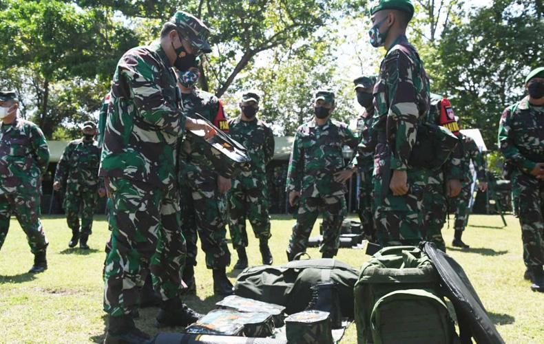 Cek Kesiapan Prajurit Alugoro ke Papua, Waasops KSAD: Kamu Berangkat Bawa Bendera Perang 